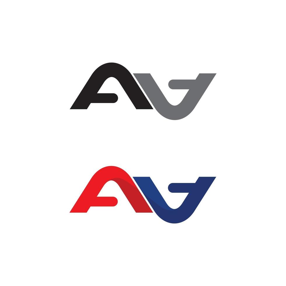 A logo letter font and Identity for business design shape andtriangle vector