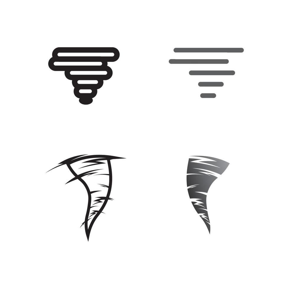 Tornado symbol vector illustration wind vector logo icon set design illustration