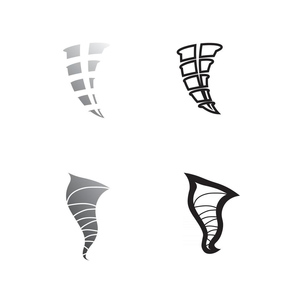 Tornado symbol vector illustration wind vector logo icon set design illustration