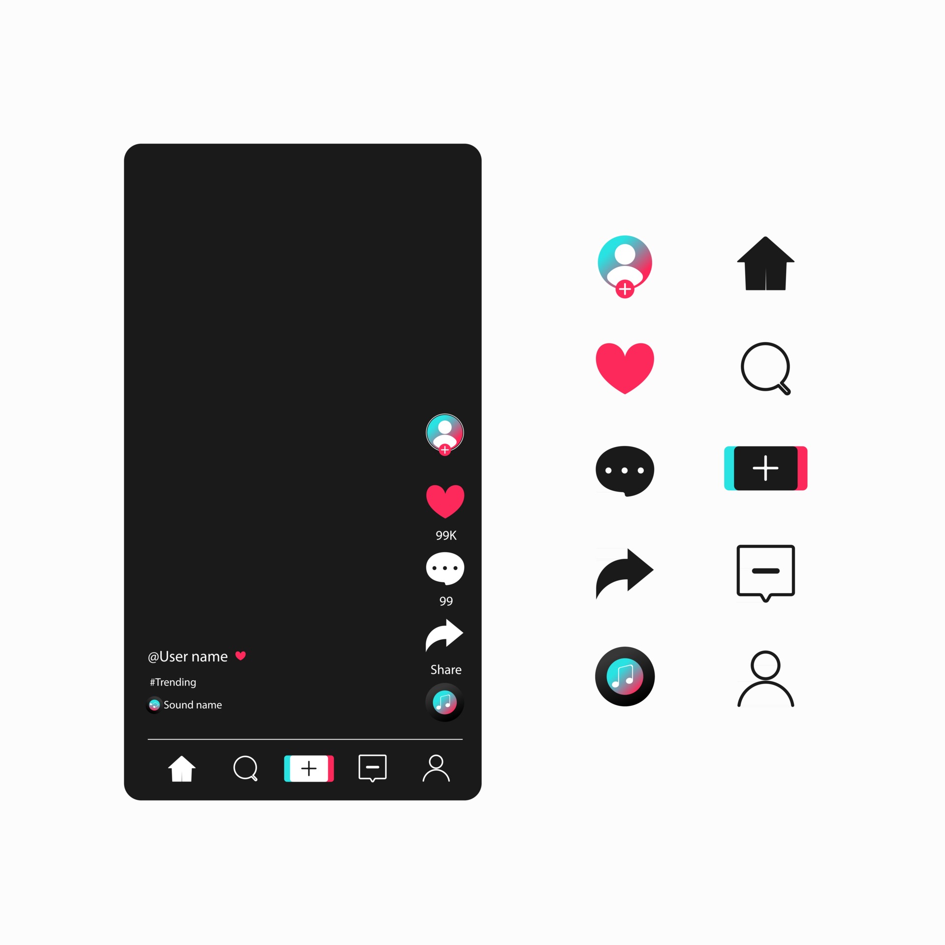 Tiktok Template Vector Art, Icons, and Graphics for Free Download
