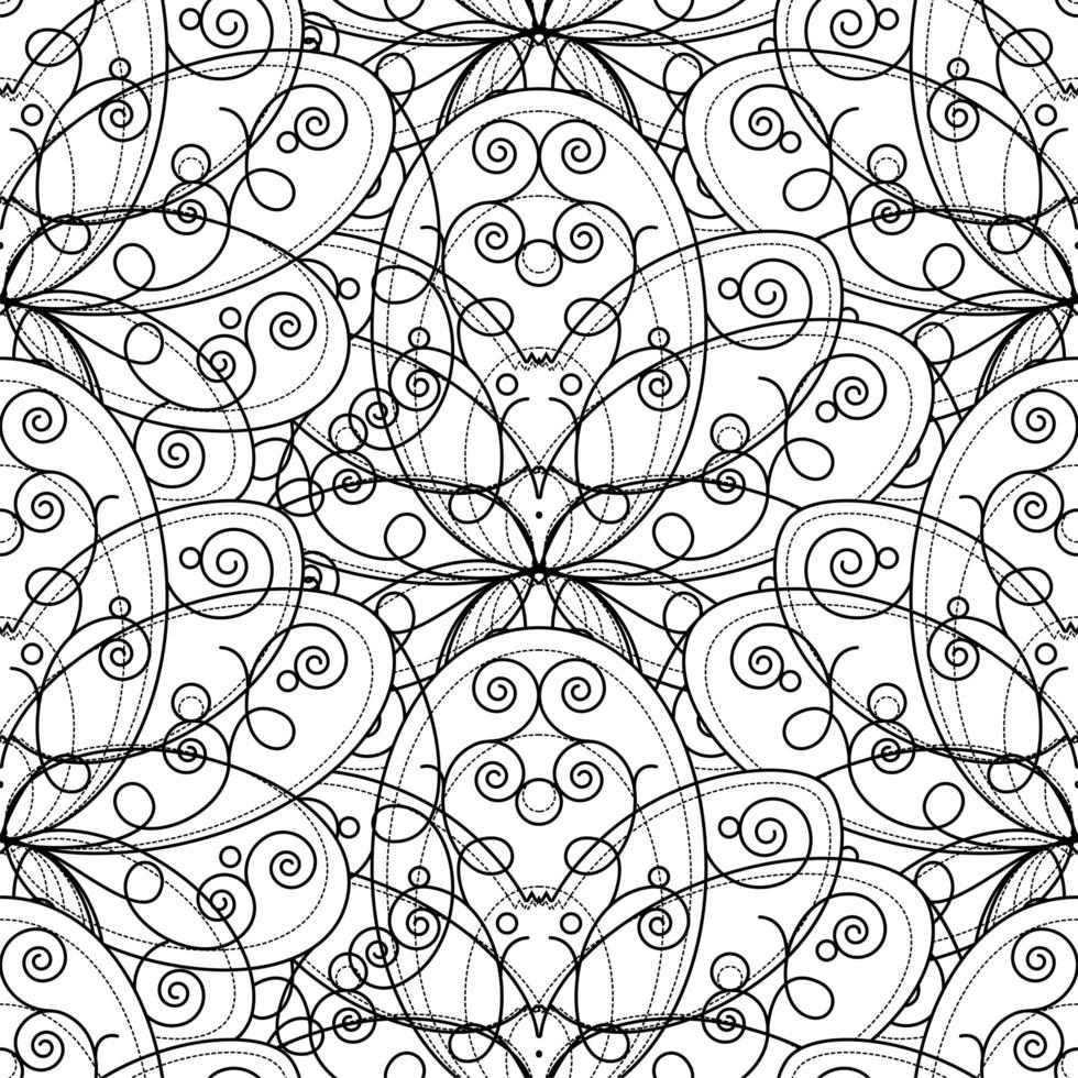 Decorative Pattern Abstract Geometric Floral Print vector