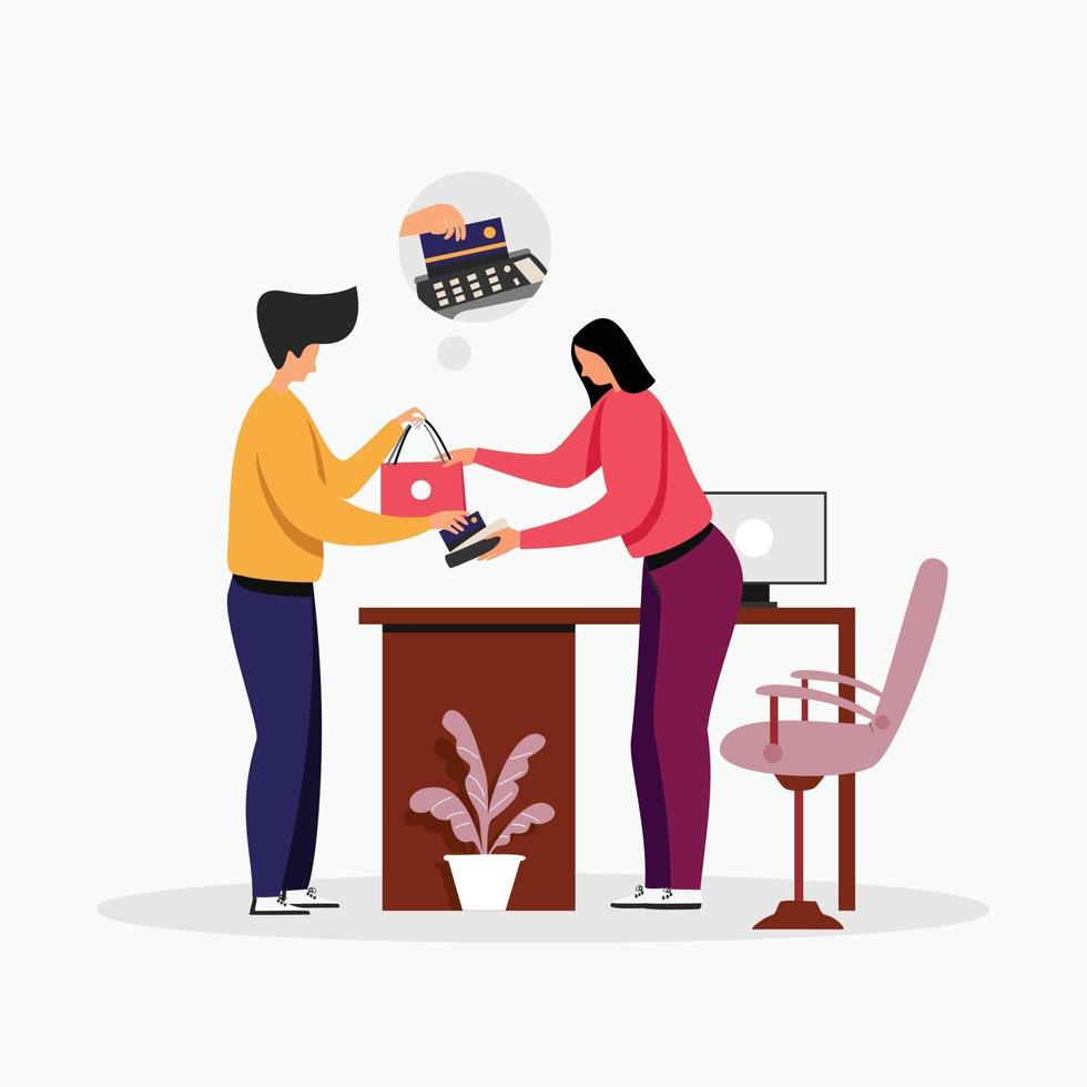 Customer service support  illustration concept vector