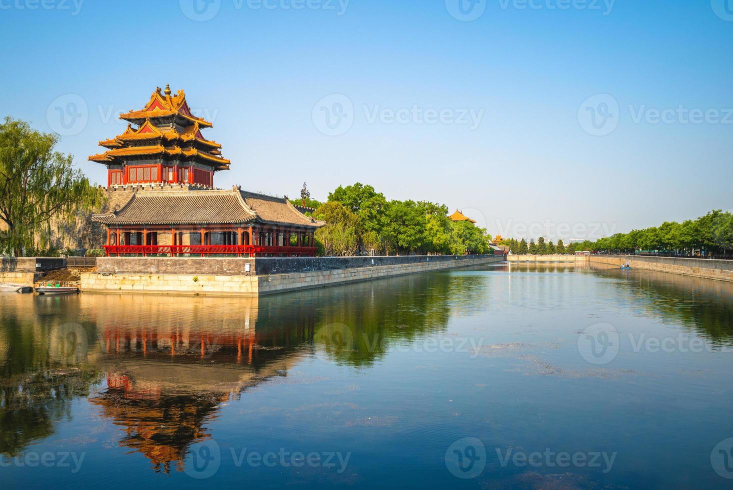 Torre de la esquina de la ciudad prohibida, Beijing, China foto