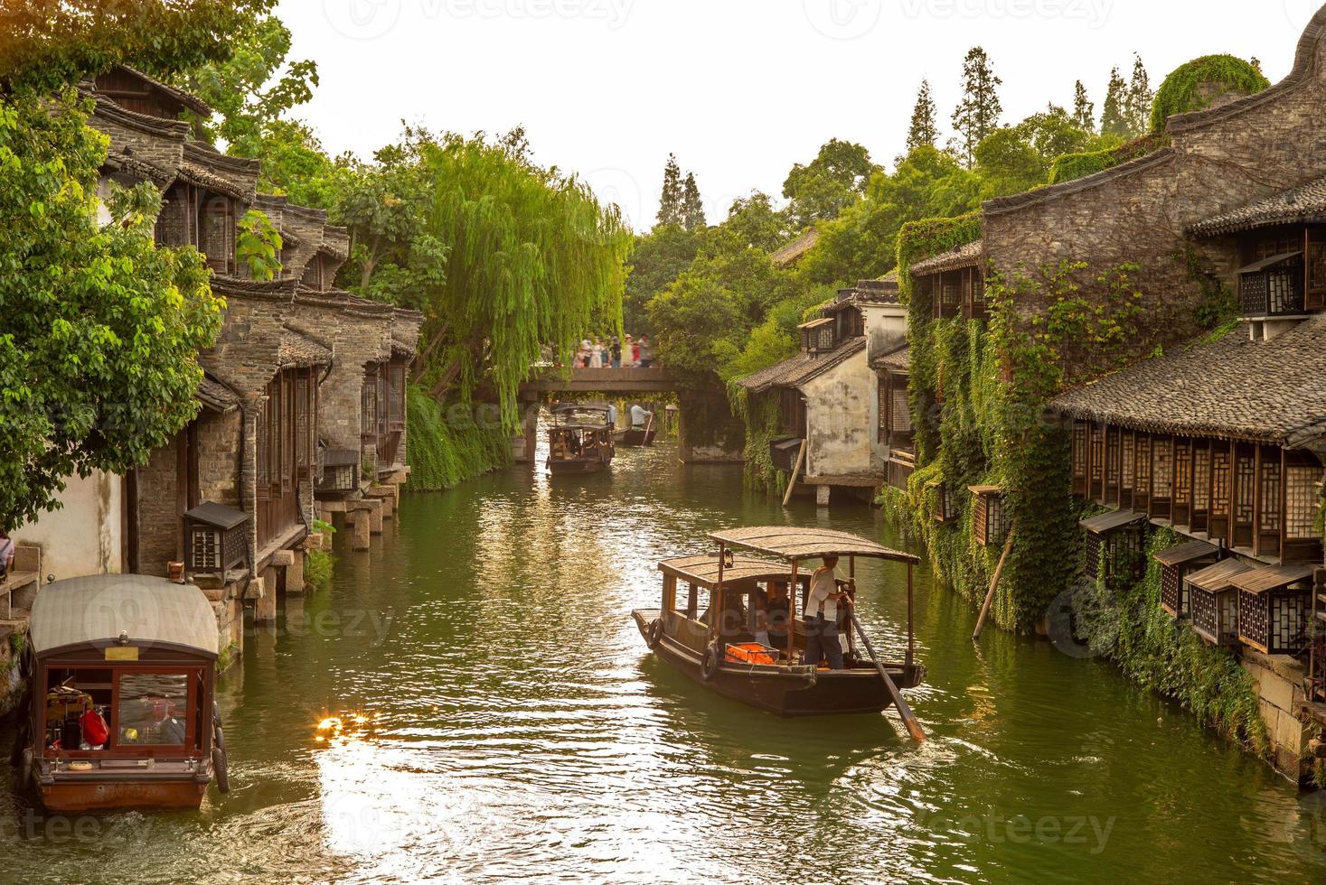 Landscape of Wuzhen, a historic town in China photo