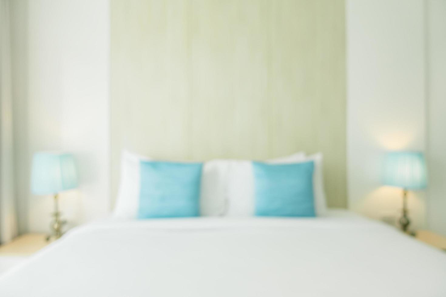 Abstract blur and defocused bedroom interior and decoration photo