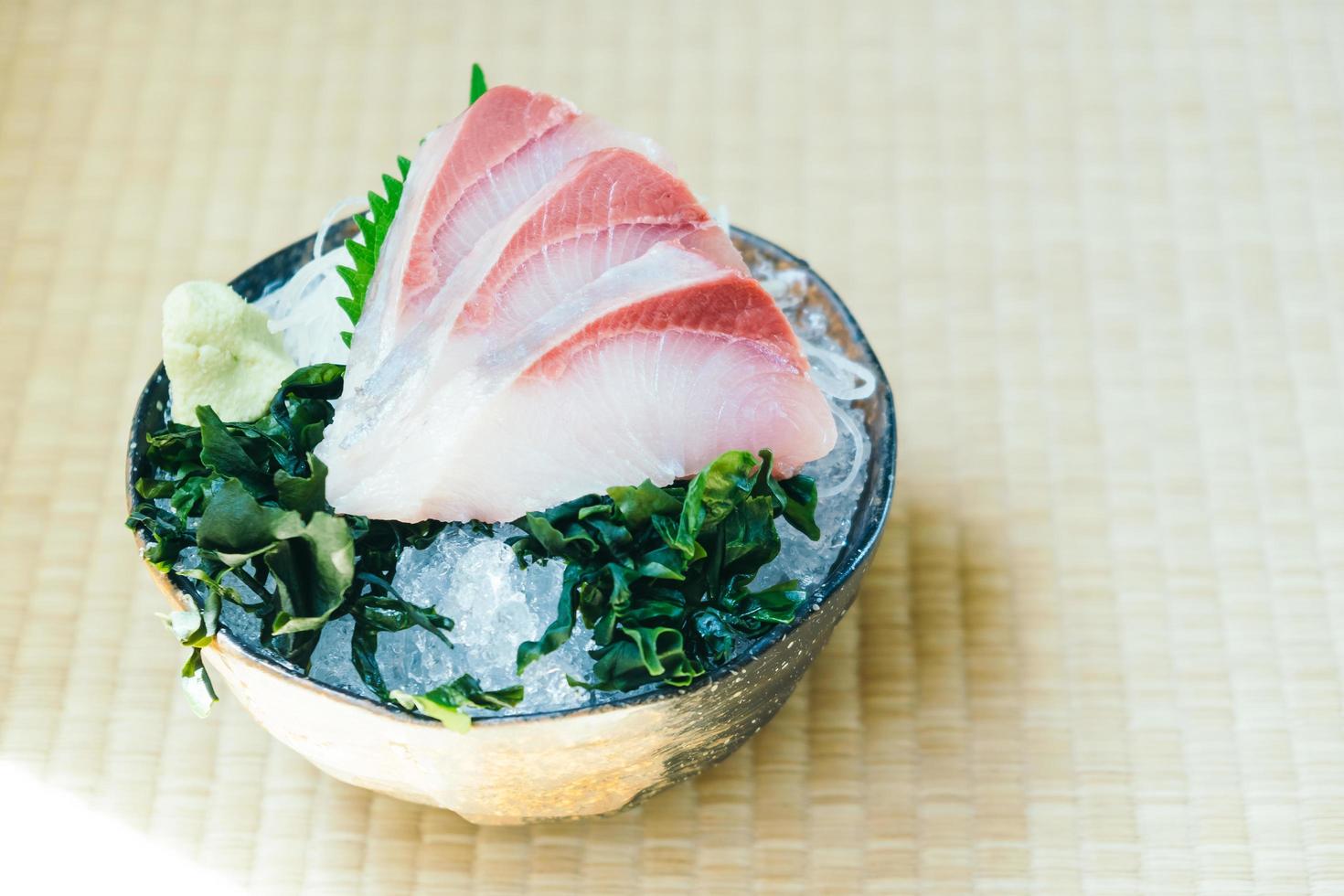 Raw with fresh hamachi meat fish sashimi 2789983 Stock Photo at Vecteezy