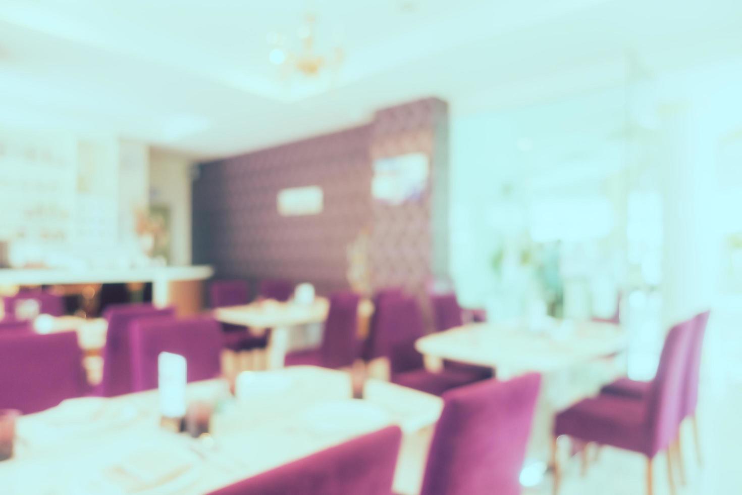 Abstract blur and defocused restaurant and coffee shop cafe interior photo