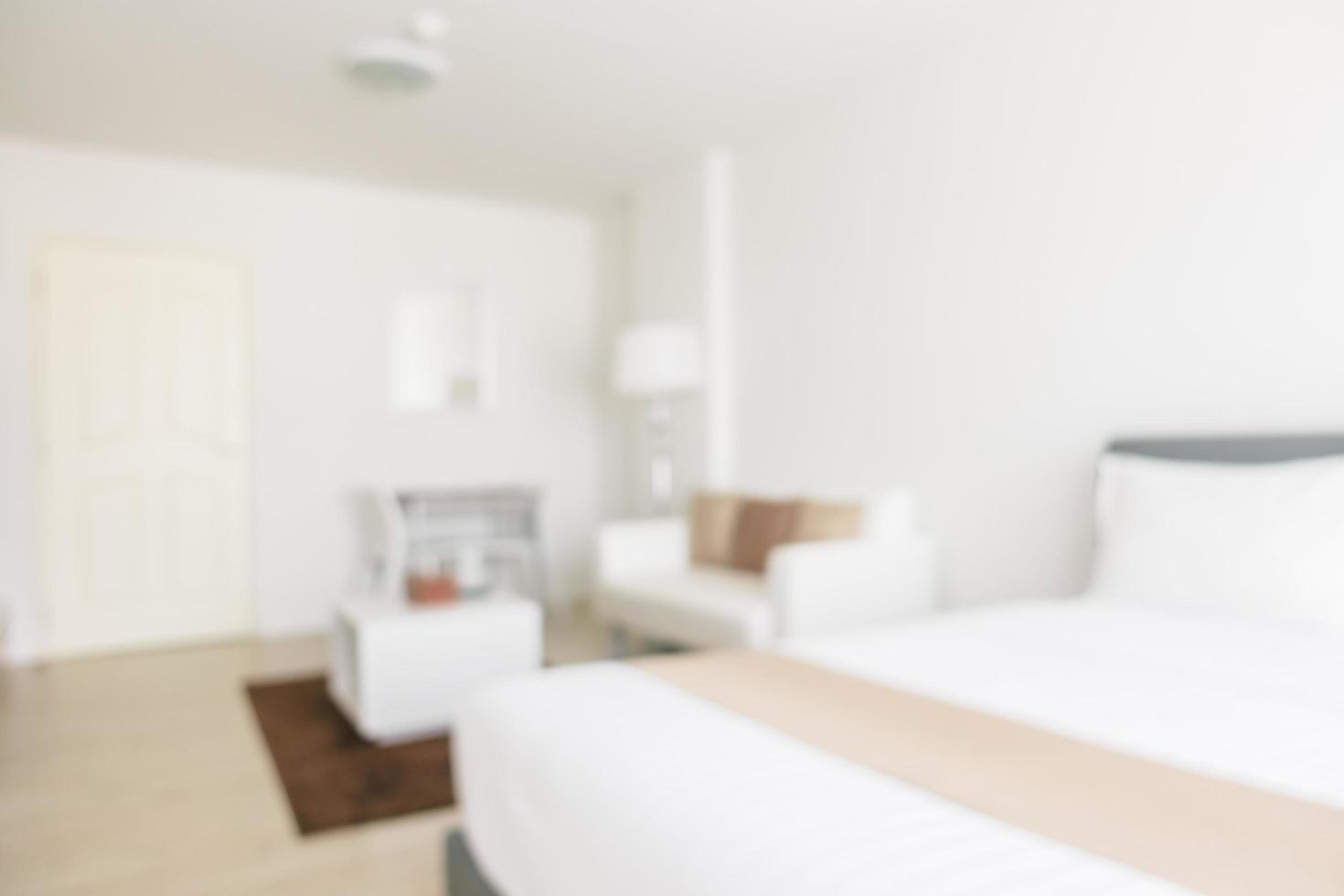 Abstract blur and defocused bedroom interior and decoration photo