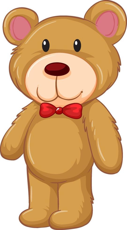 A teddy bear toy in standing pose vector