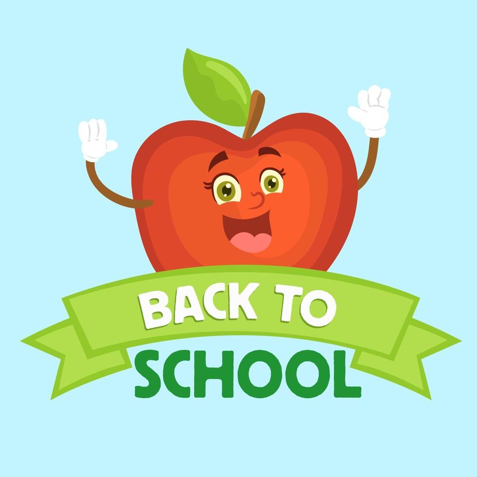 Back to school apple concept 2791106 Vector Art at Vecteezy