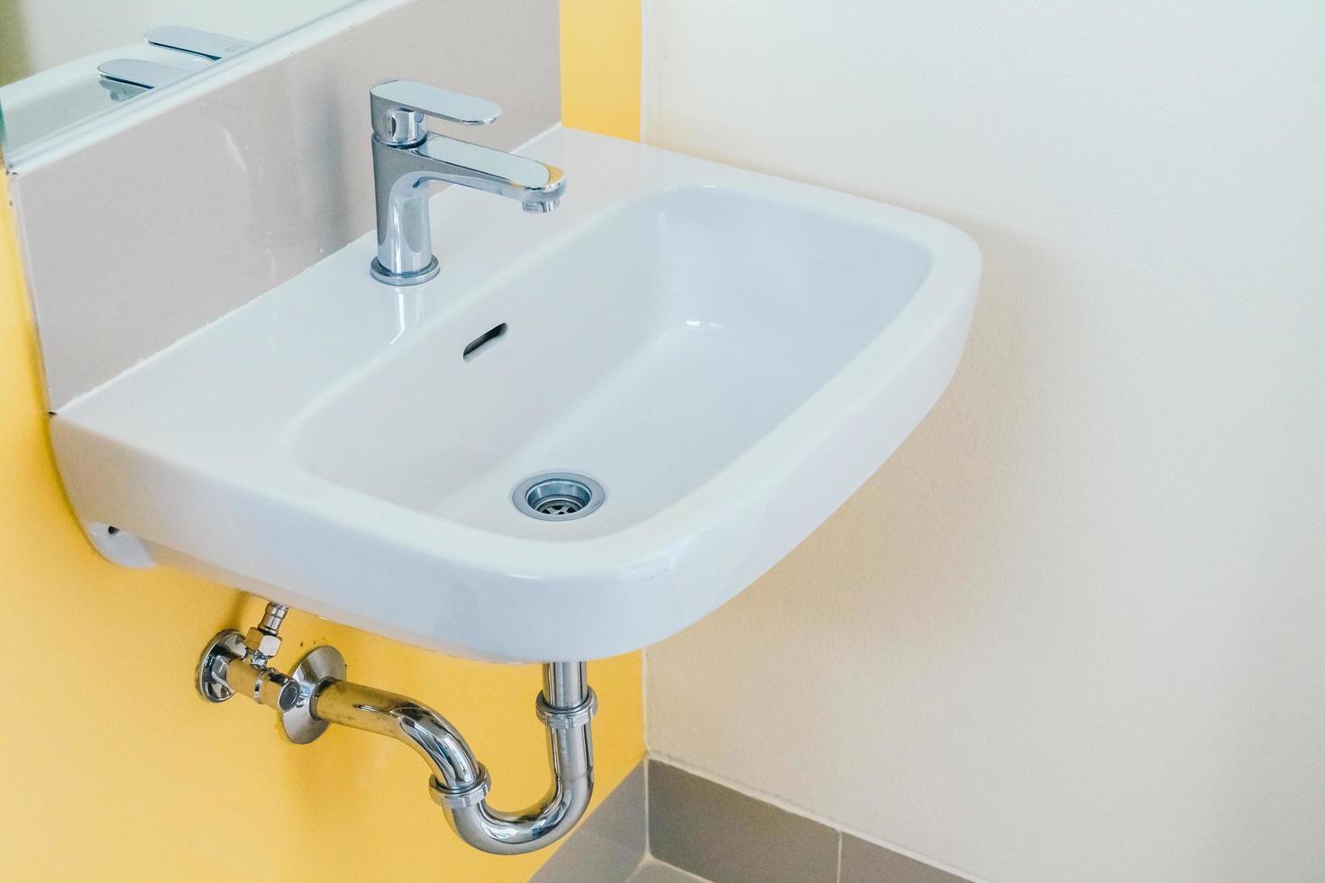 Sink decoration in bathroom photo