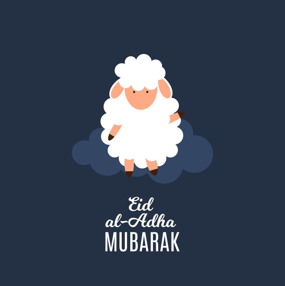 Eid al-Adha, Kurban Bayrami  muslim festival of sacrifice. Vector illustrator