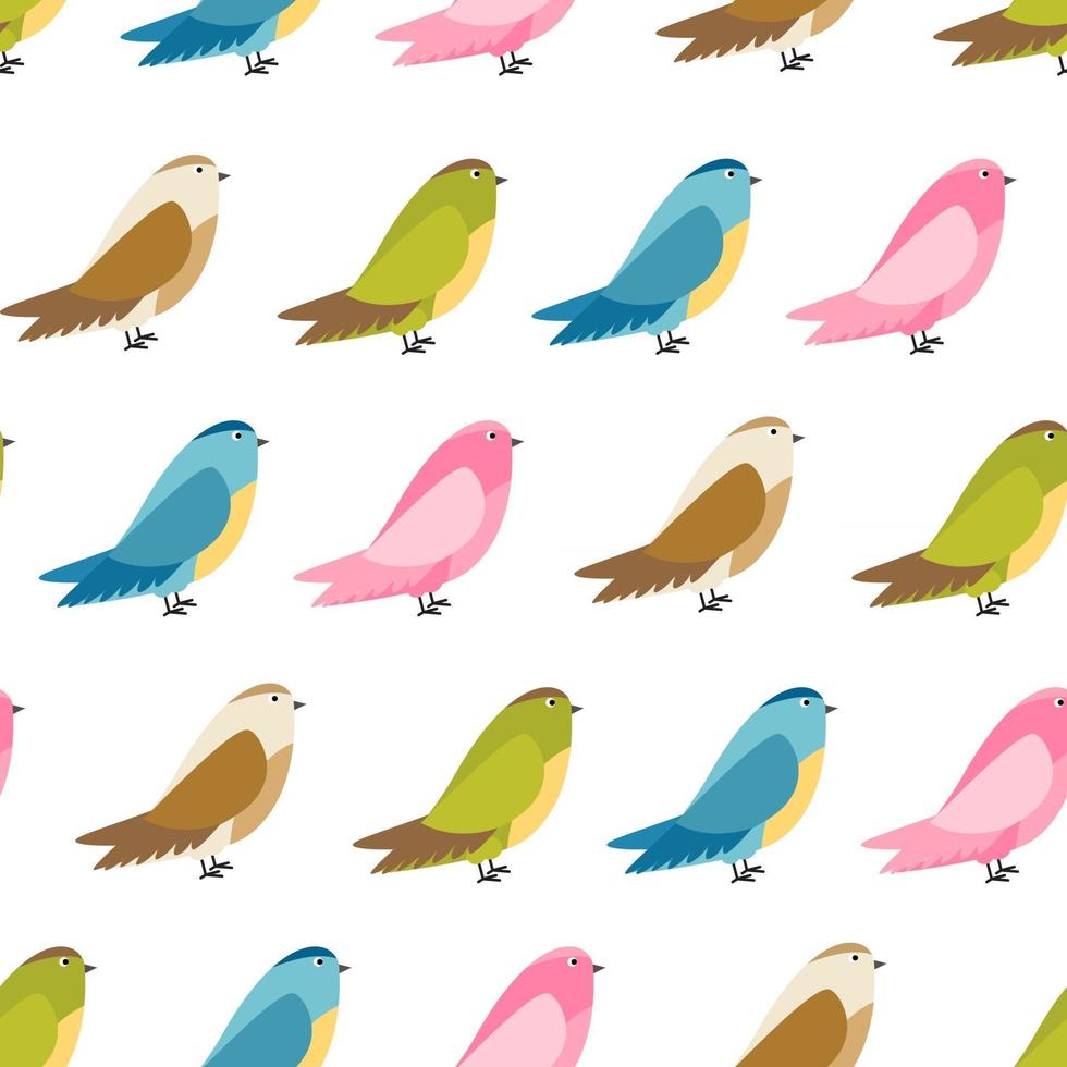 Abstract Bird Seamless Pattern Background Vector Illustration
