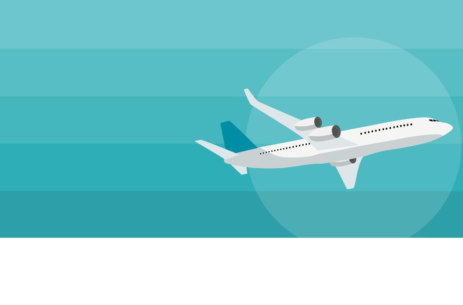 Flying airplane express delivery shipping  concept. Vector Illustration