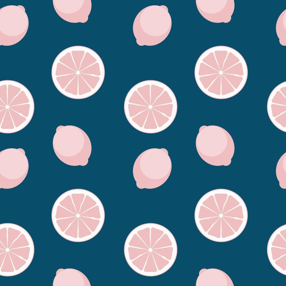 Abstract Citrus Seamless Pattern Background Vector Illustration