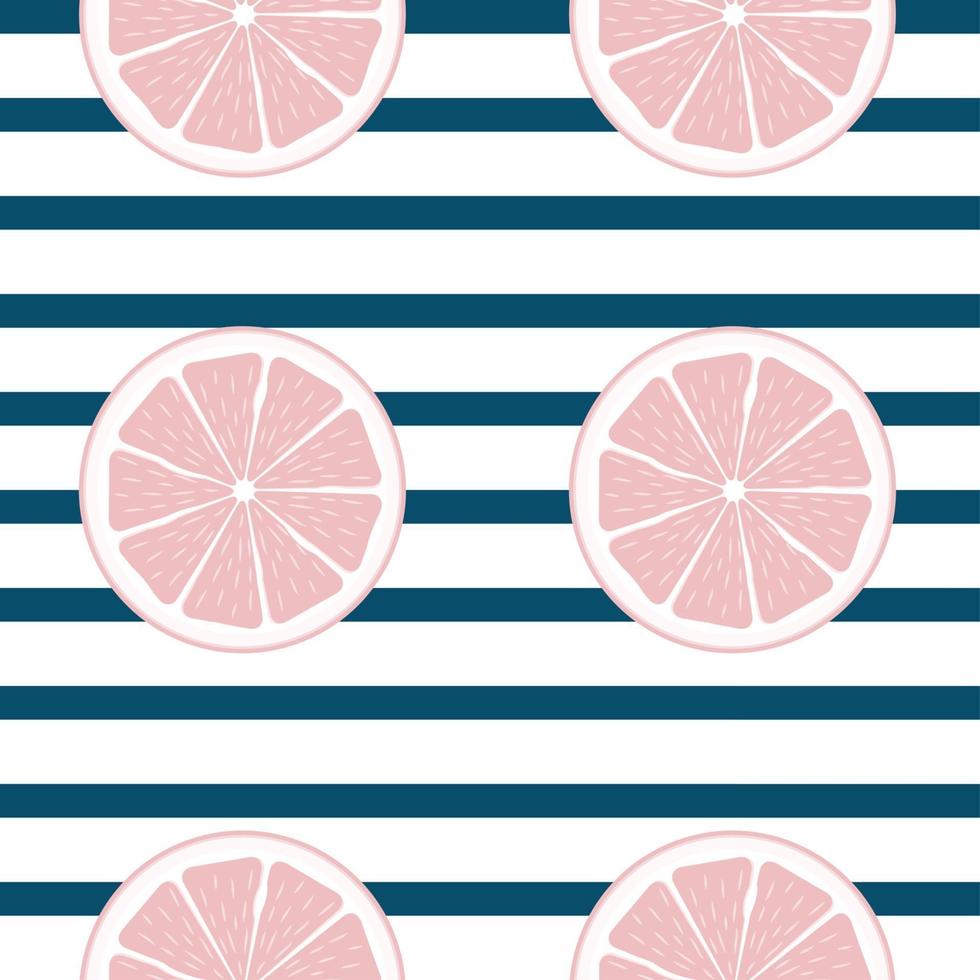 Abstract Citrus Seamless Pattern Background Vector Illustration