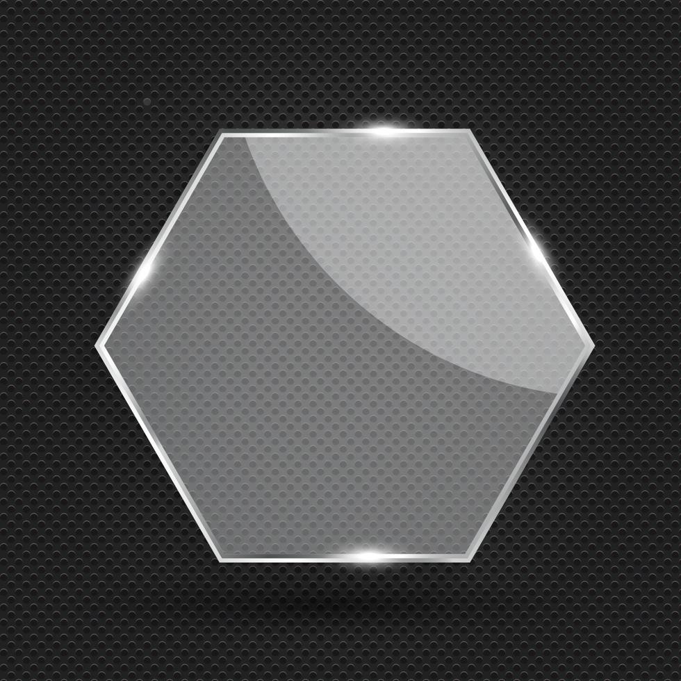 Glass Transparency Frame Vector Illustration