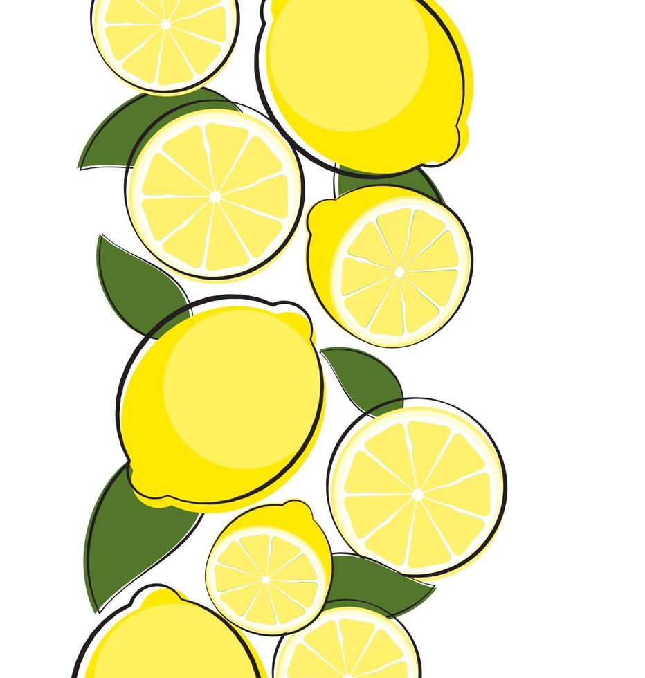 Abstract Lemon Natural Background Vector Illustration