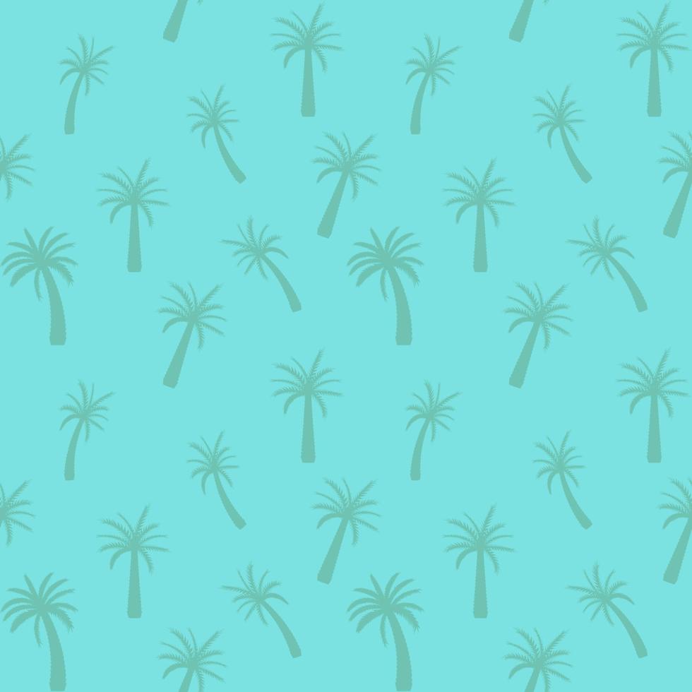 Beautifil Palm Tree Leaf  Silhouette Seamless Pattern Background Vector Illustration