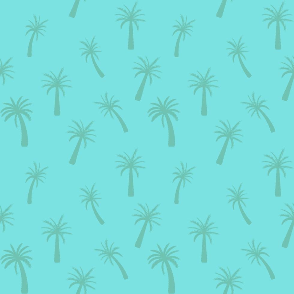 Beautifil Palm Tree Leaf  Silhouette Seamless Pattern Background Vector Illustration