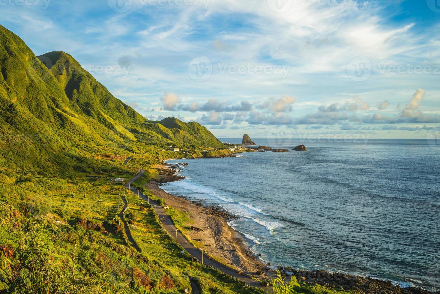 paisaje de lanyu, también conocida como isla de las orquídeas, en taitung, taiwán foto