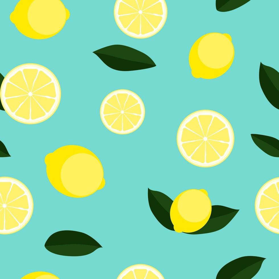 Abstract Lemon Seamless Pattern Background Vector Illustration