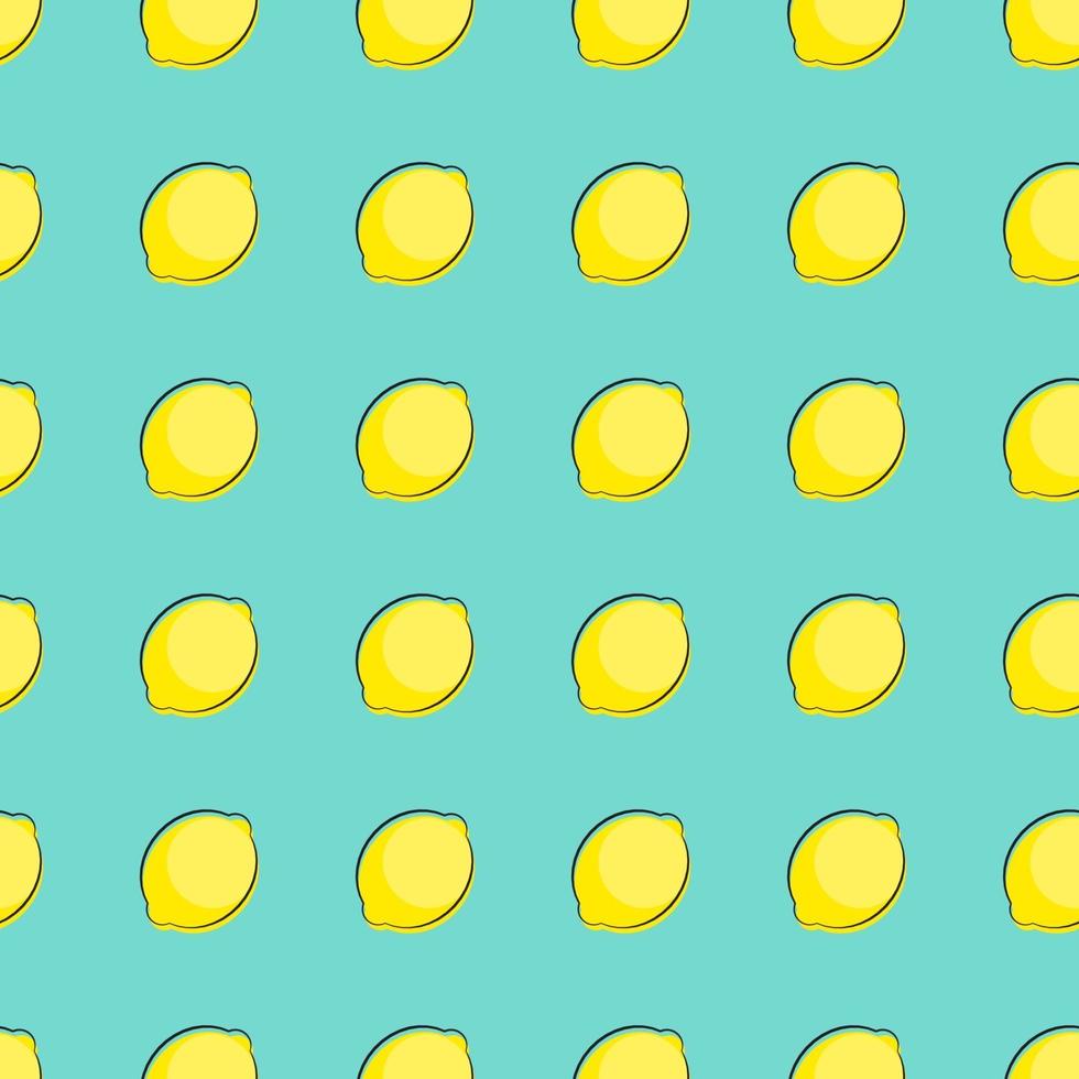 Abstract Lemon Seamless Pattern Background Vector Illustration