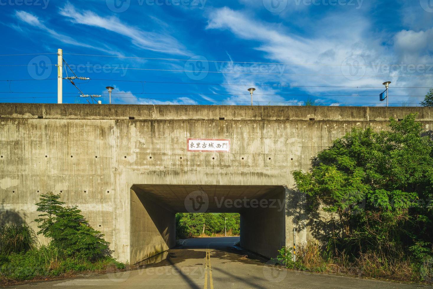 Estación de tren Dongli en Hualien, Taiwán foto