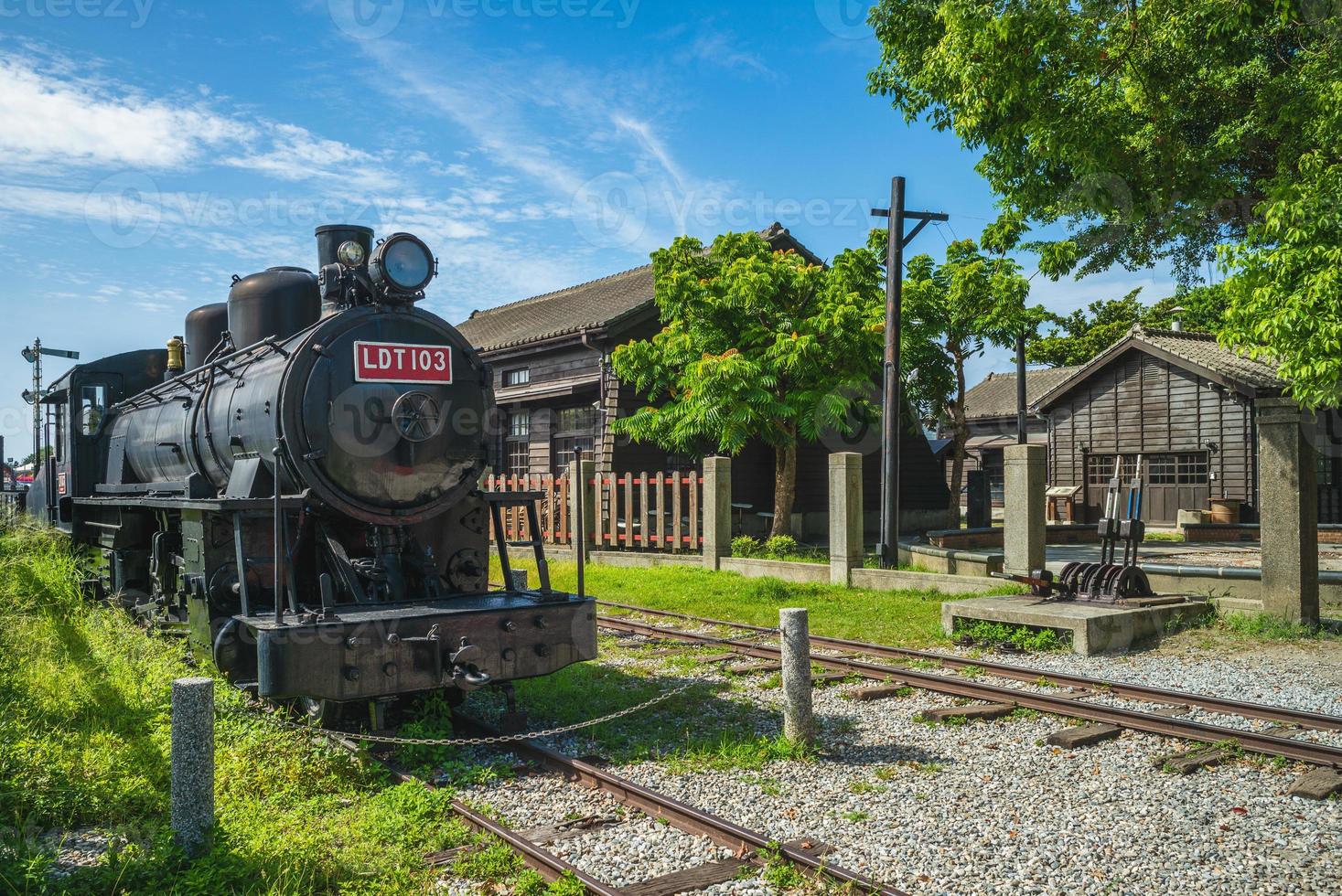 Parque cultural ferroviario de Hualien en la ciudad de Hualien, Taiwán foto