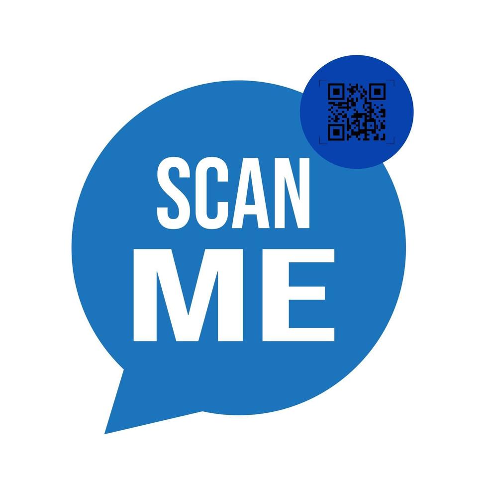 Vector scan QR code for smartphone icon symbol on white background.