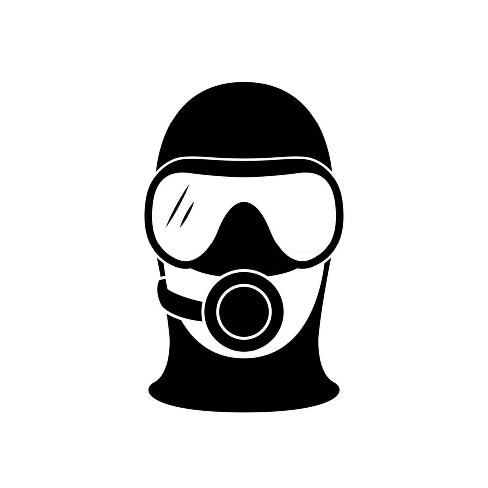 Scuba diver icon vector