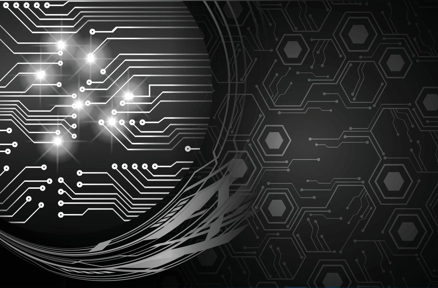 cyber circuit future technology concept background vector