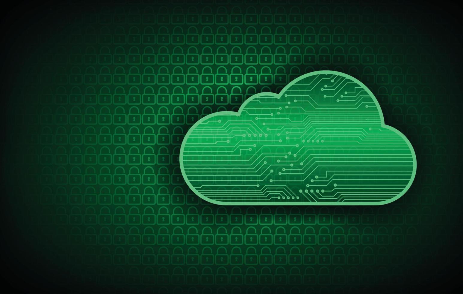 cloud computing cyber circuit future technology concept background vector