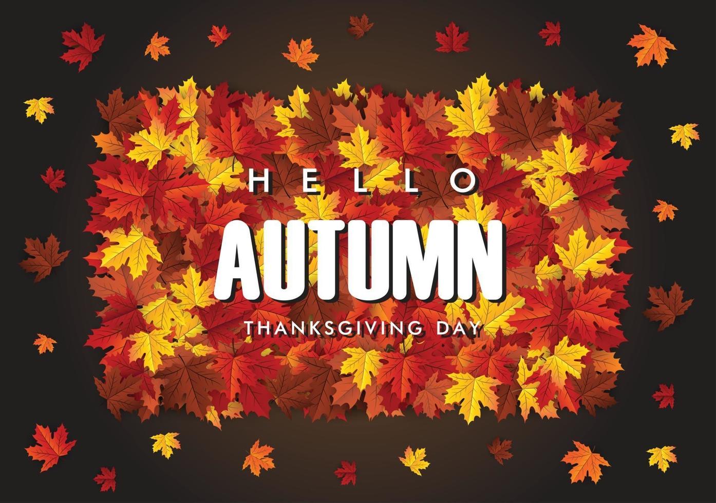 autumn maple leaf background banner vector