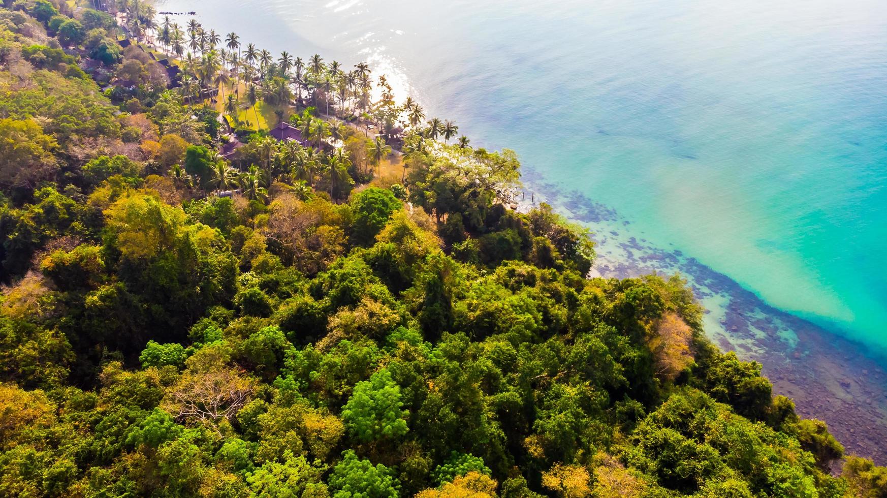 Aerial view of sea photo