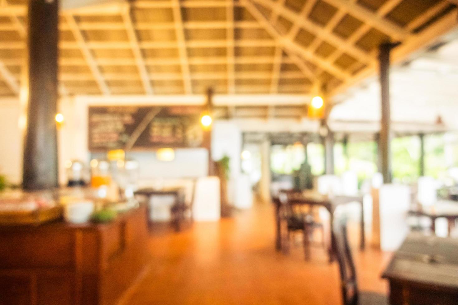 Abstract blur and defocused restaurant photo