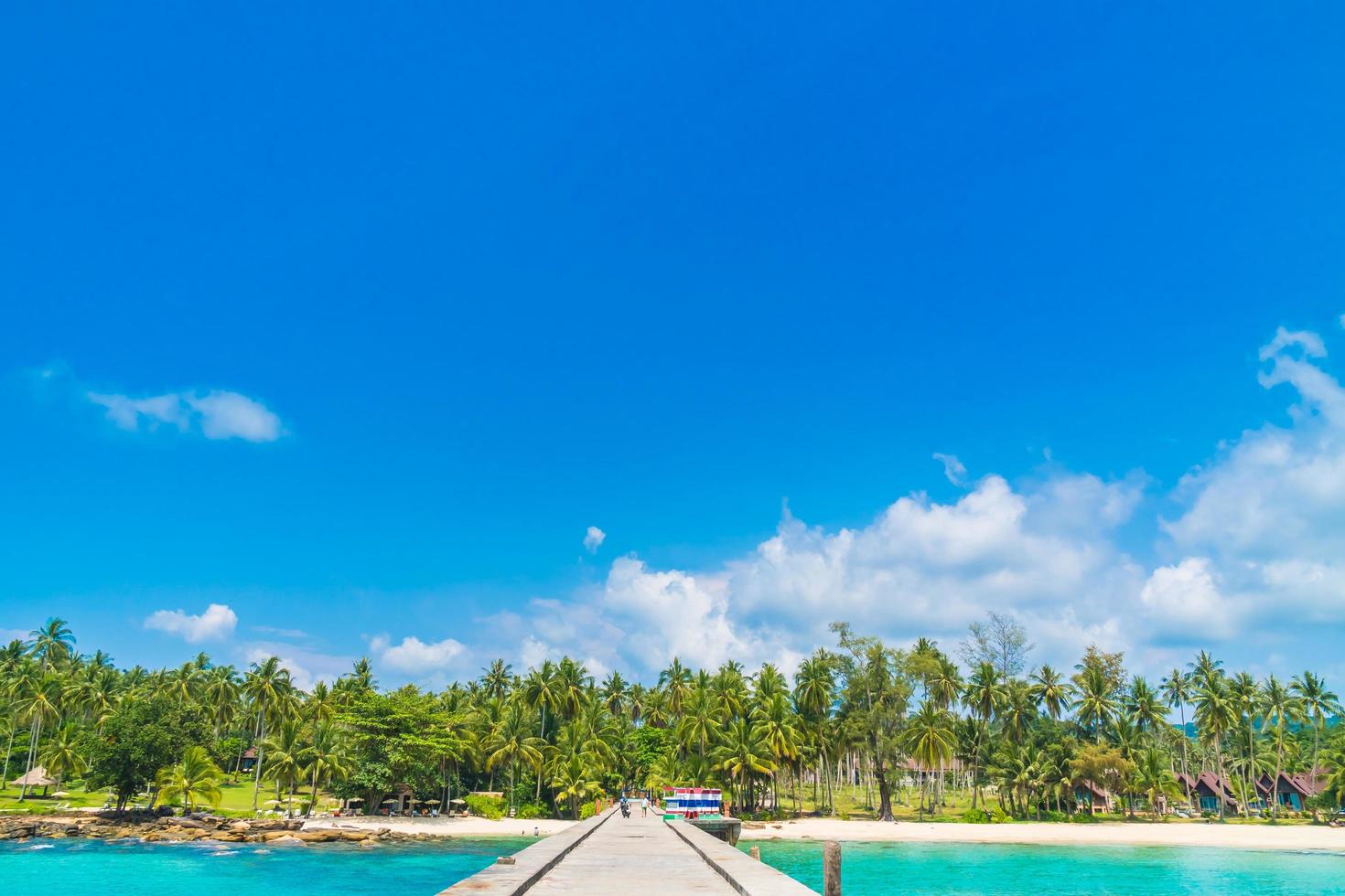 Beautiful tropical beach and sea photo