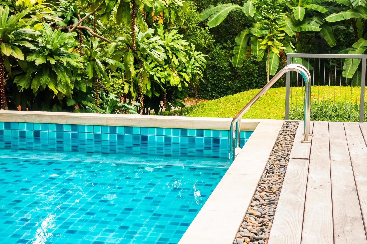 Outdoor swimming pool photo