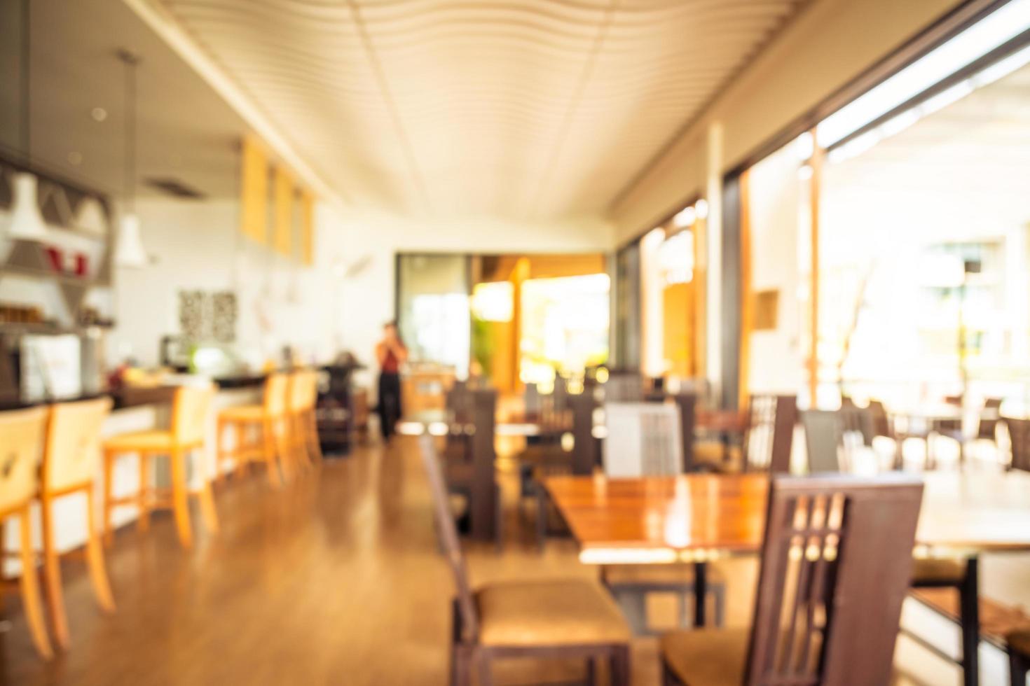 Abstract blur and defocused restaurant photo