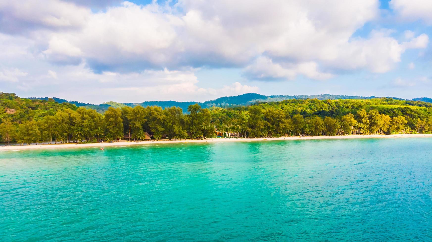 Aerial view of sea photo