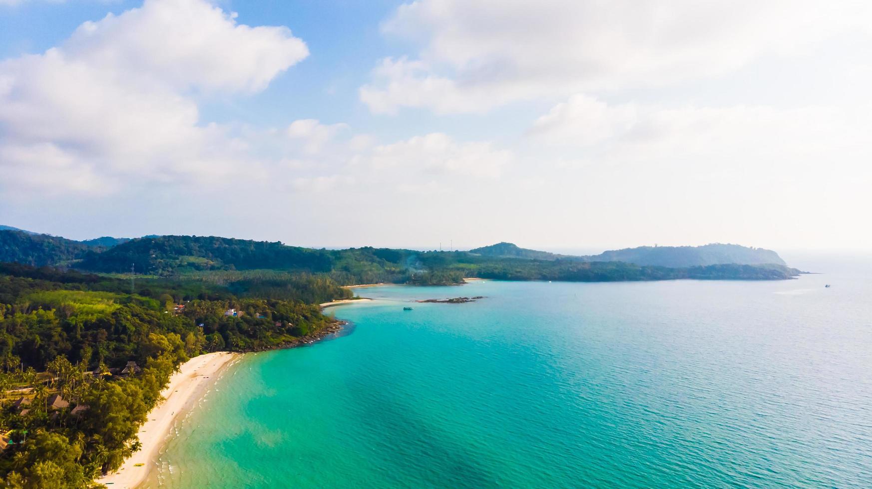 Aerial view of sea photo