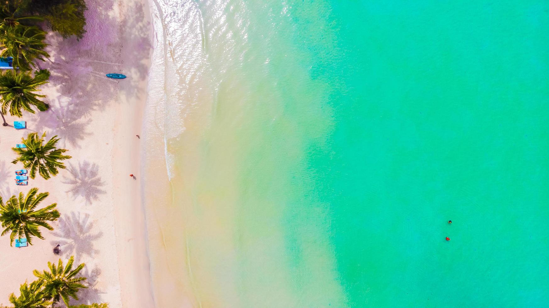 Aerial view of sea photo