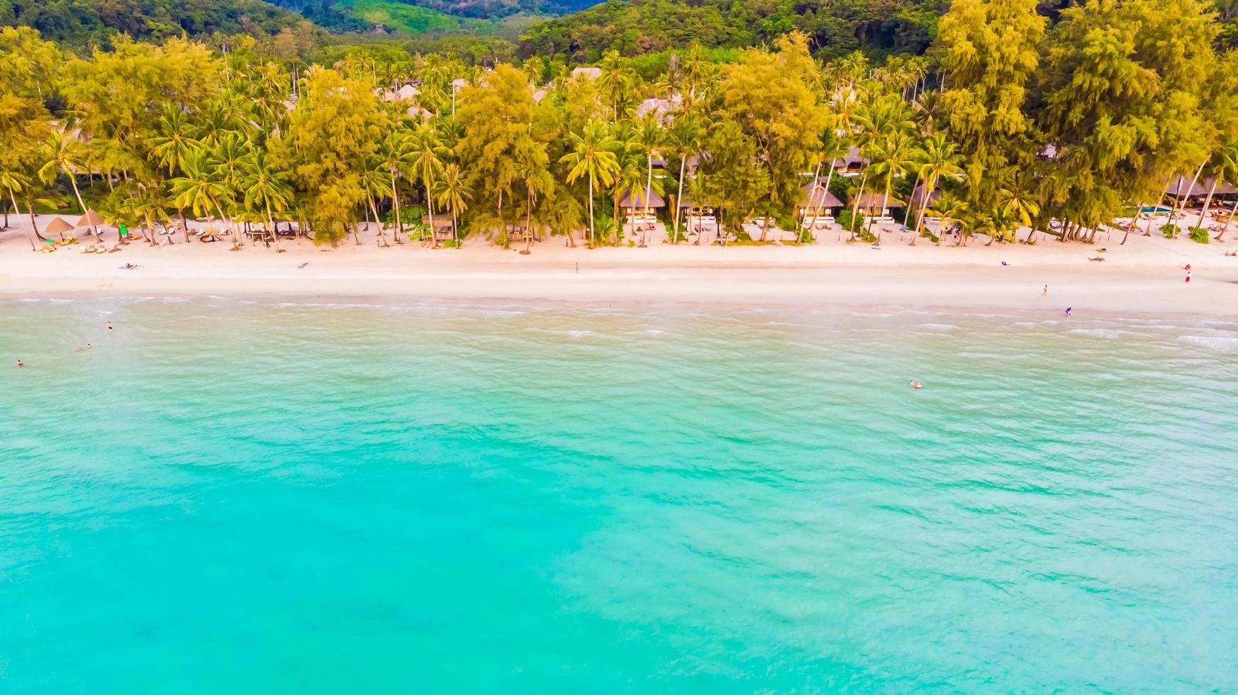 Aerial view of sea photo