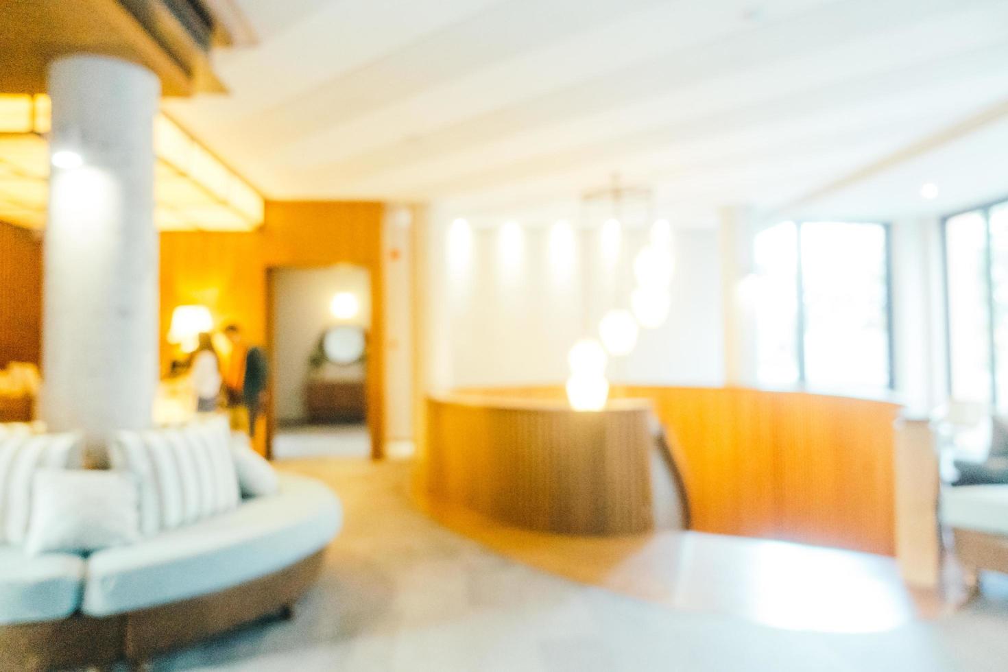 Abstract blur and defocused lobby of hotel photo