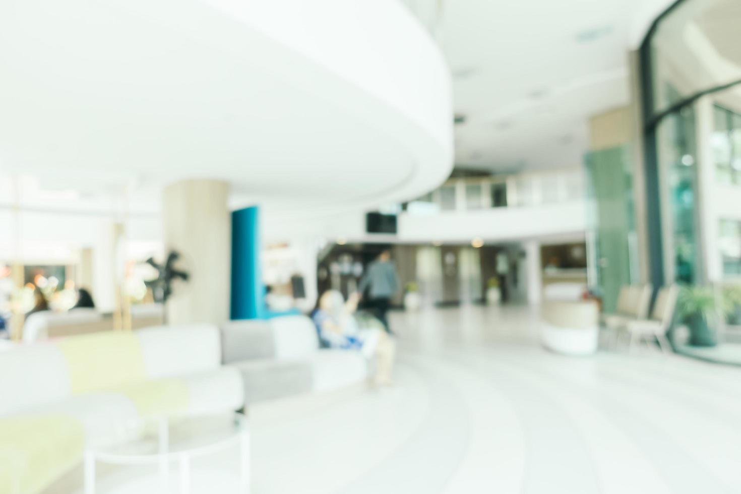 Abstract blur and defocused lobby of hotel photo
