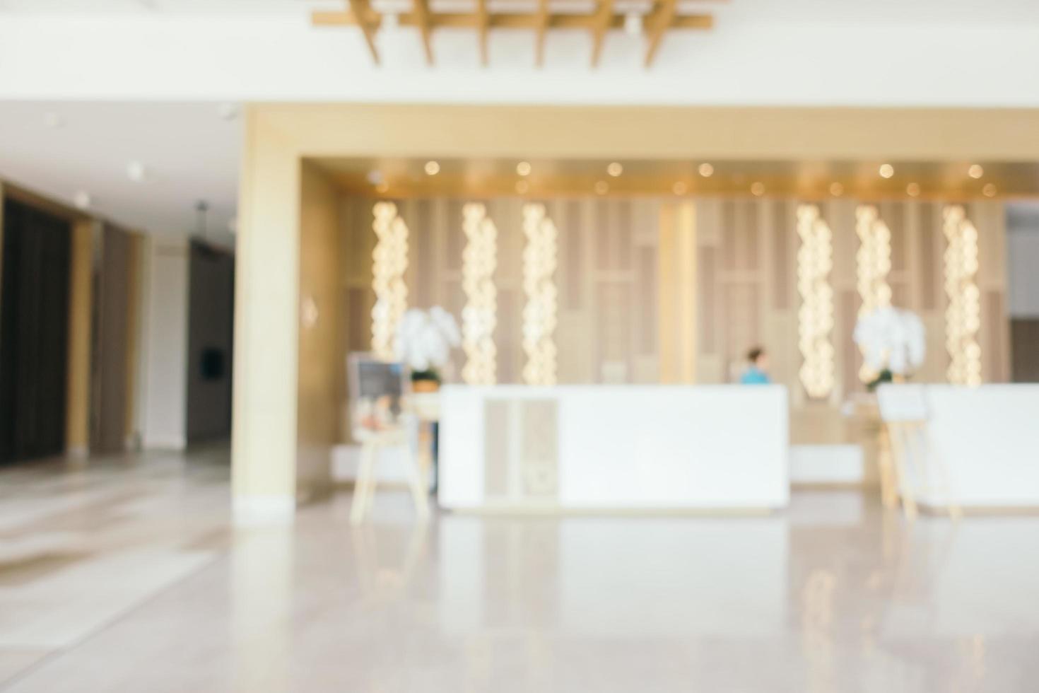 Abstract blur and defocused hotel resort and lobby interior photo