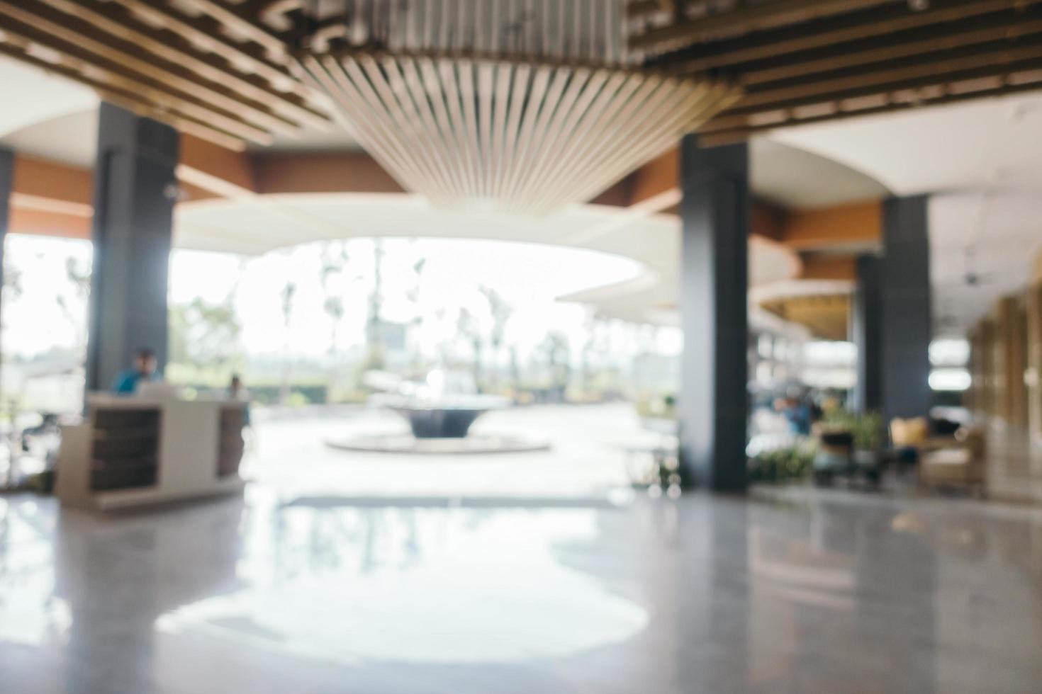 Abstract blur and defocused hotel resort and lobby interior photo
