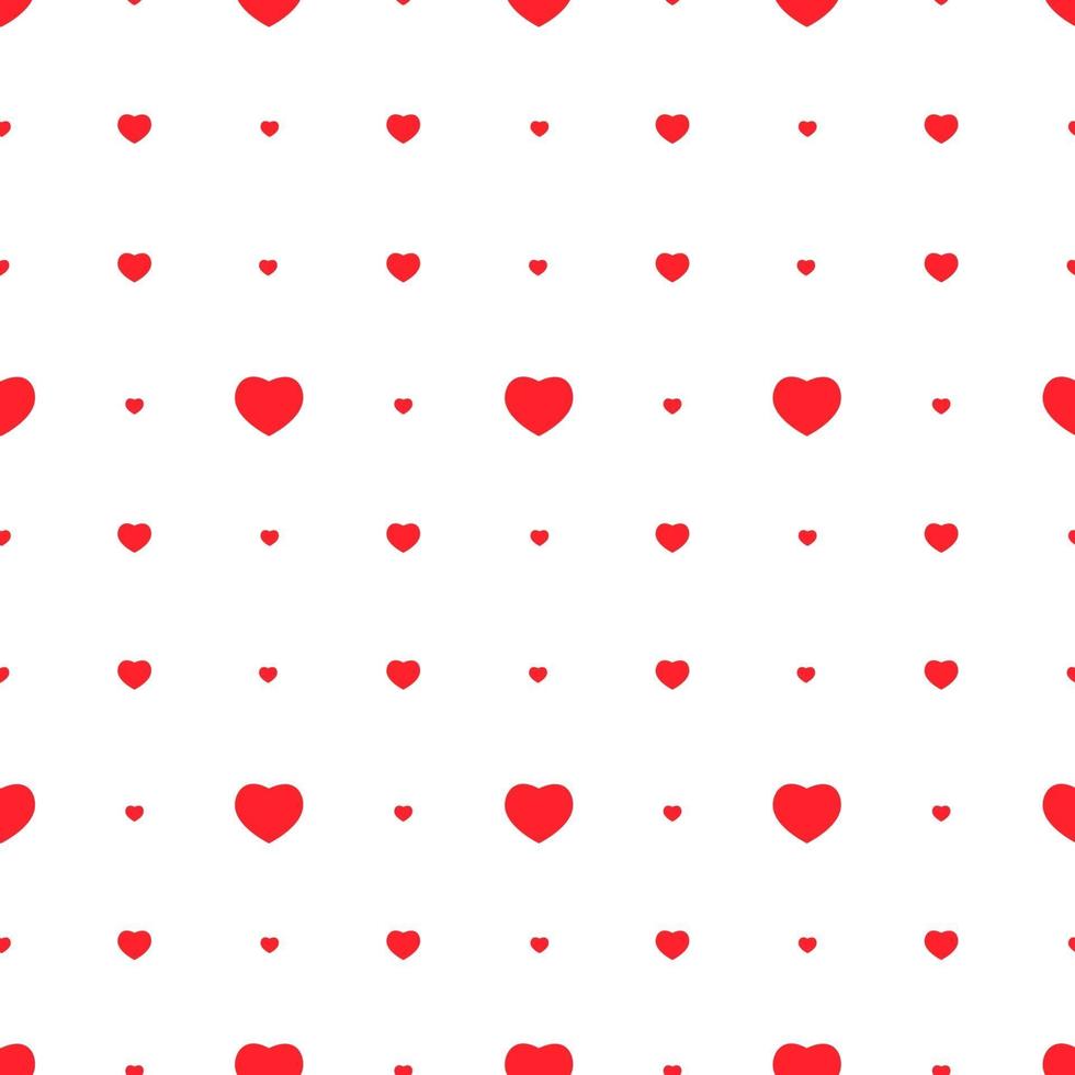 Abstract Love Heart Seamless Pattern Background. Vector Illustration