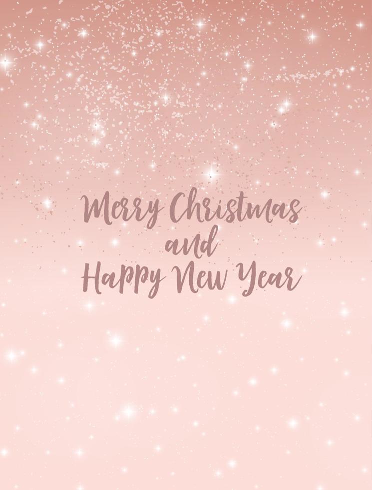Merry Christmas and New Year Background. Vector Illustration