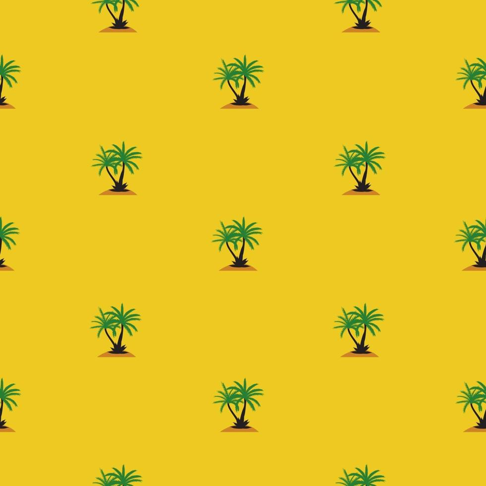 beautifil, palmera, hoja, silueta, seamless, patrón, plano de fondo, vector, ilustración vector